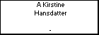 A Kirstine Hansdatter