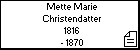 Mette Marie Christendatter
