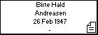 Birte Hald Andreasen