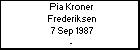 Pia Kroner Frederiksen